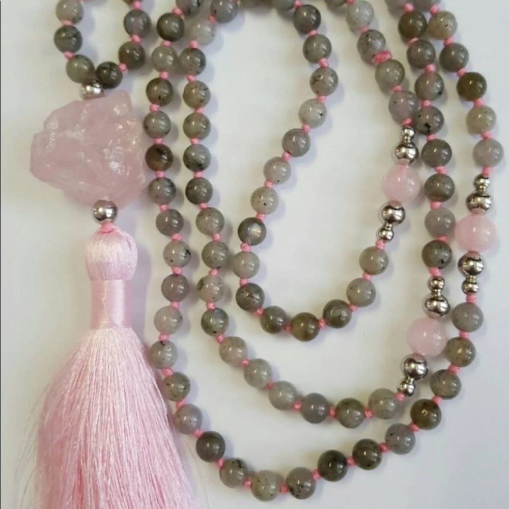 Labradorite Handmade 108 Beaded Prayer Mala